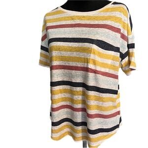 Old Navy striped short sleeve top. Size medium.